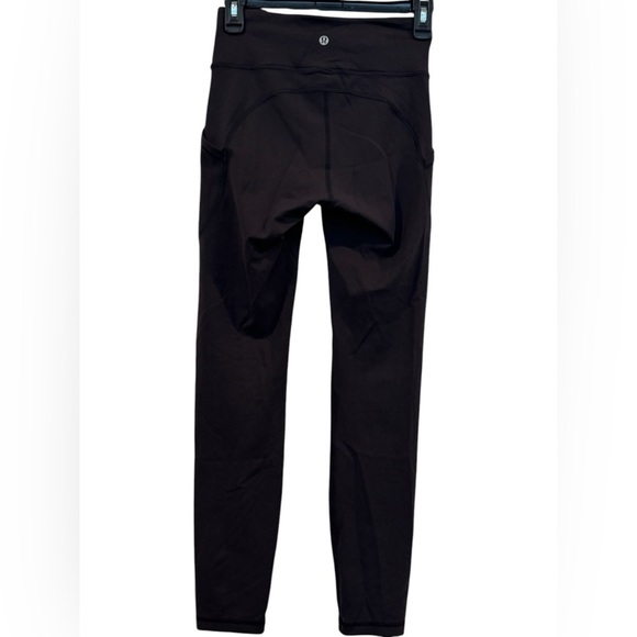 Women’s Lululemon Black Ankle High Rise Leggings With Pockets: Size 4 - Picture 3 of 11
